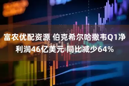 富农优配资源 伯克希尔哈撒韦Q1净利润46亿美元 同比减少64%